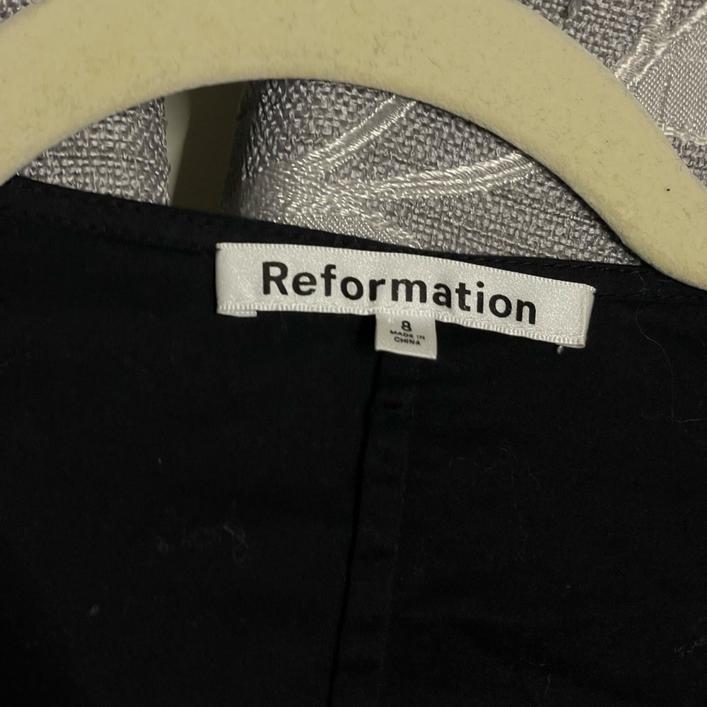 Reformation Halia Dress in Black - Picture 8 of 9